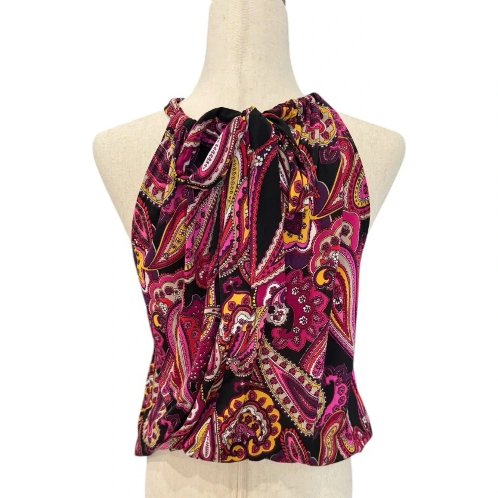 Trina Turk Paisley Halter Top size S - Picture 4 of 9